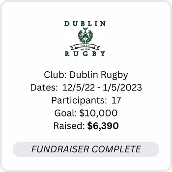 Dublin Boys Rugby Club, Fundraiser Complete