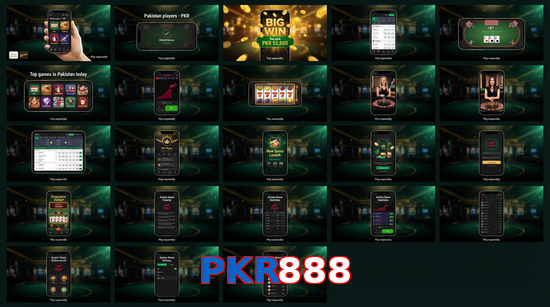 Main screen of PKR888 bet page for PK players